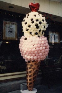 1998 Storefront Display at Lick's Ice Cream         